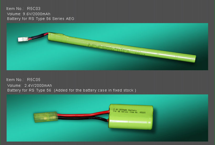 Products > Airsoft Accessories > Battery